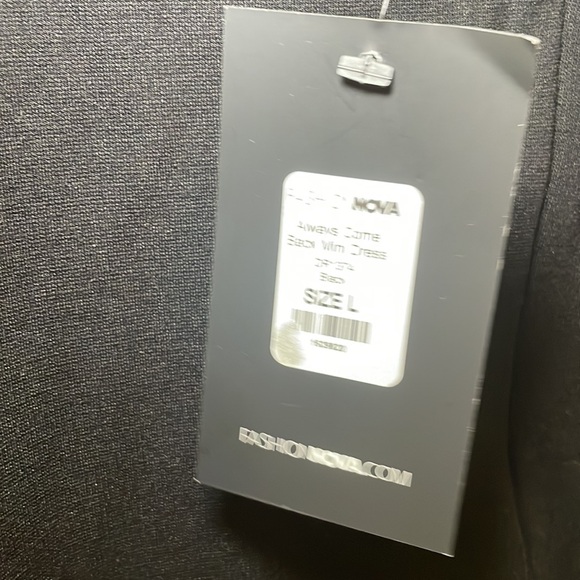 NWT Fashion Nova Always Come Short Sleeve Mini Dress - Black - Women L - Picture 7 of 7